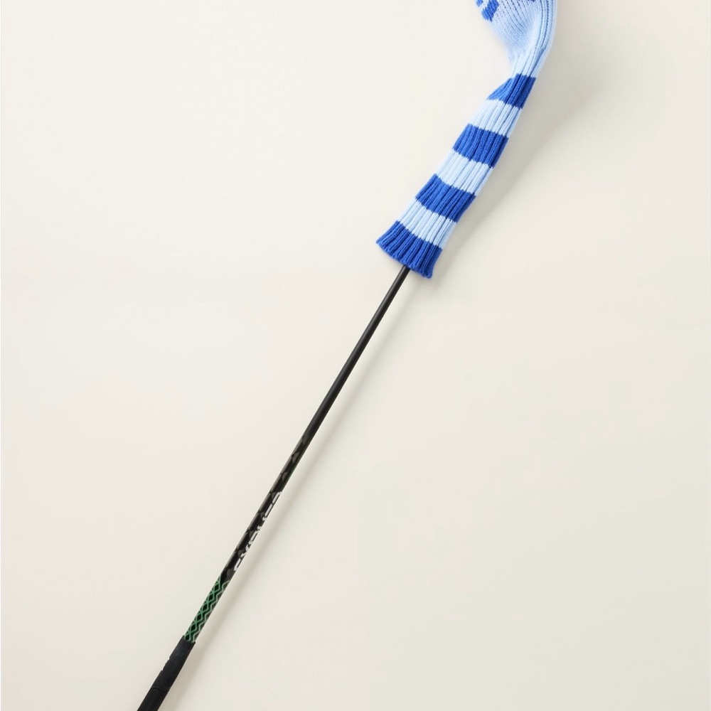 Blue Striped Knit Golf Club Headcover